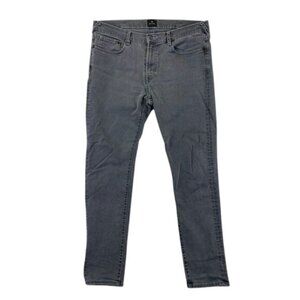 Paul Smith Jeans Men’s 34S Gray Straight Leg Pants Cotton Blend Designer Trouser